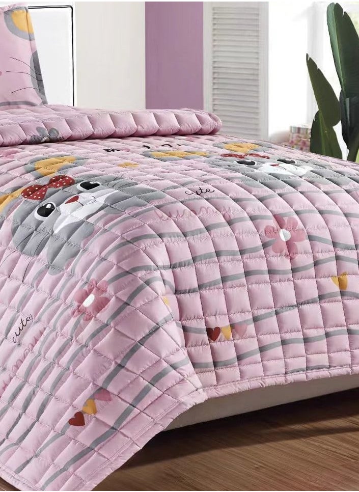 Moon - Compressed bed comforter set consisting of 3 pieces, children's drawings - Image 1