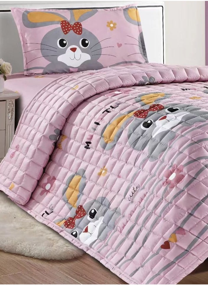 Moon - Compressed bed comforter set consisting of 3 pieces, children's drawings - Image 1
