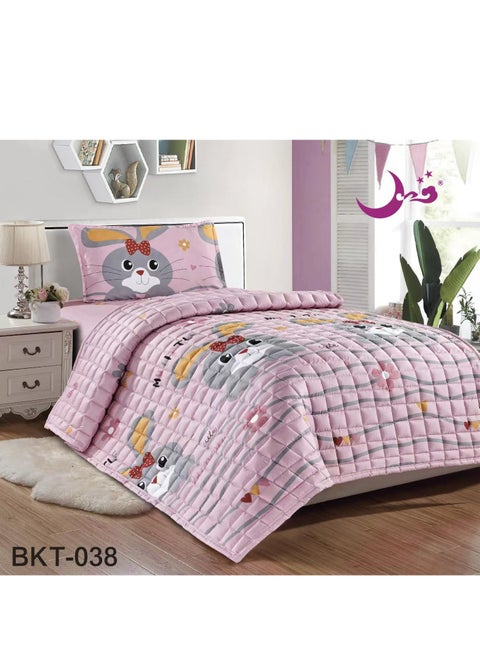 طقم لحاف سرير مضغوط مكون من 3 قطع رسوم اطفال