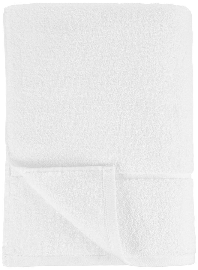 Vera Wang - Bath Towels, 100% Soft & Absorbent Terry Cotton, Low Linting and Fade Resistant, Medium Weight Bathroom Towels (Modern Lux White, 6 Piece) - Image 2