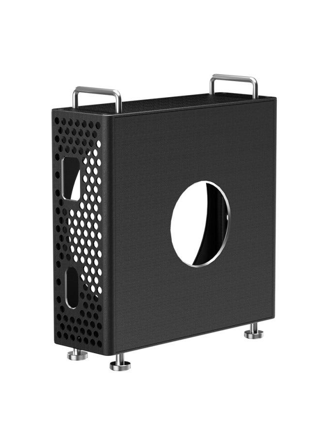 M4 Computer Host Protective Shell Aluminum Alloy Anti-fall Dustproof Heat Dissipation Protective Shell Is Suitable For Mac Mini Host-Color:Mm404-black  - Image 1