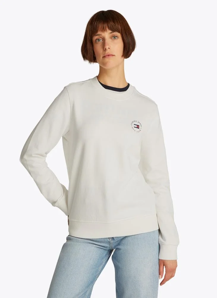 تومي جينز Logo Crew Neck Sweatshirt