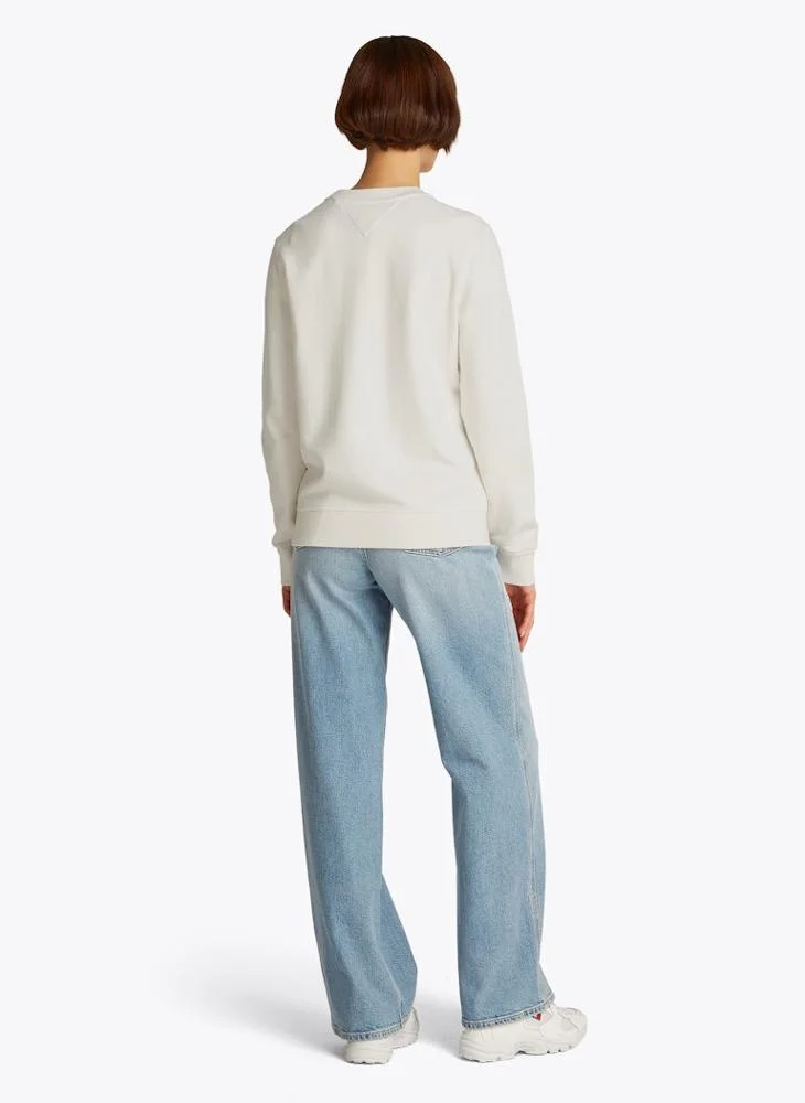 تومي جينز Logo Crew Neck Sweatshirt