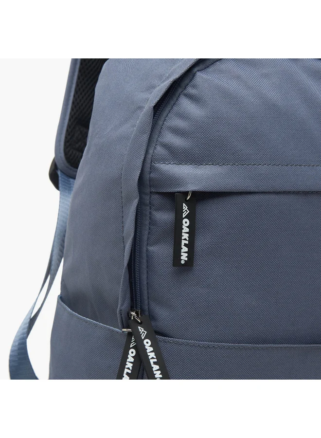Oaklan by Shoexpress Logo Print School Backpack with Adjustable Straps - 30x16x42 cm