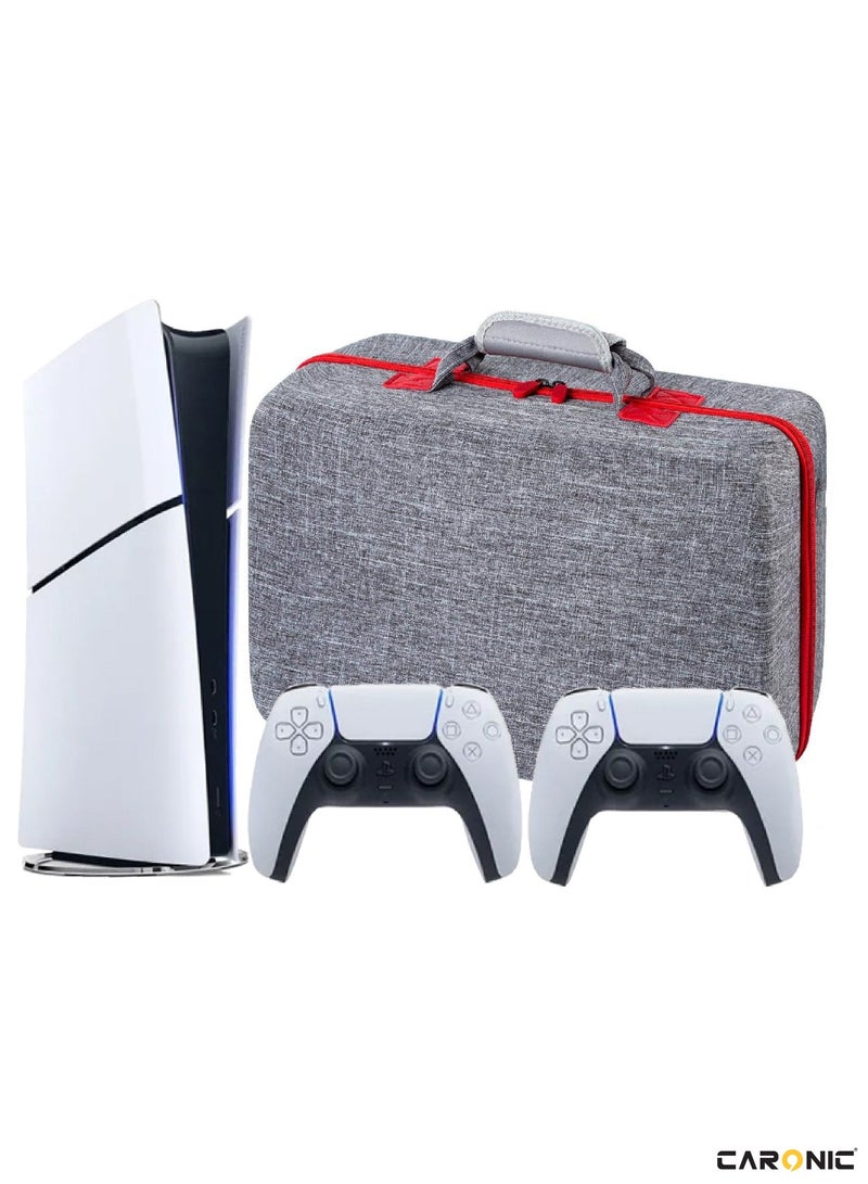 CARONIC PS5 Carrying Case Travel Storage Bag Compatible With Playstation 5 Slim - Image 1