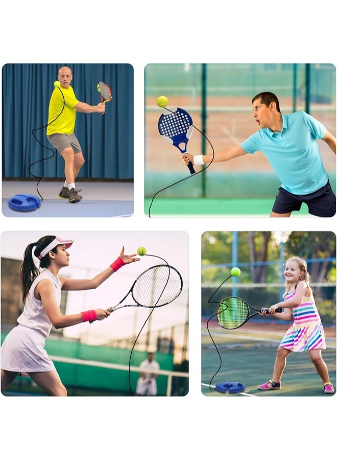 HOMESTAR 3 Pcs Tennis Rebound Ball with String, Solo Training Kit, Portable Practice Rebounder Equipment with Long Elastic Rope, for Adults, Kids, Beginners - Image 5