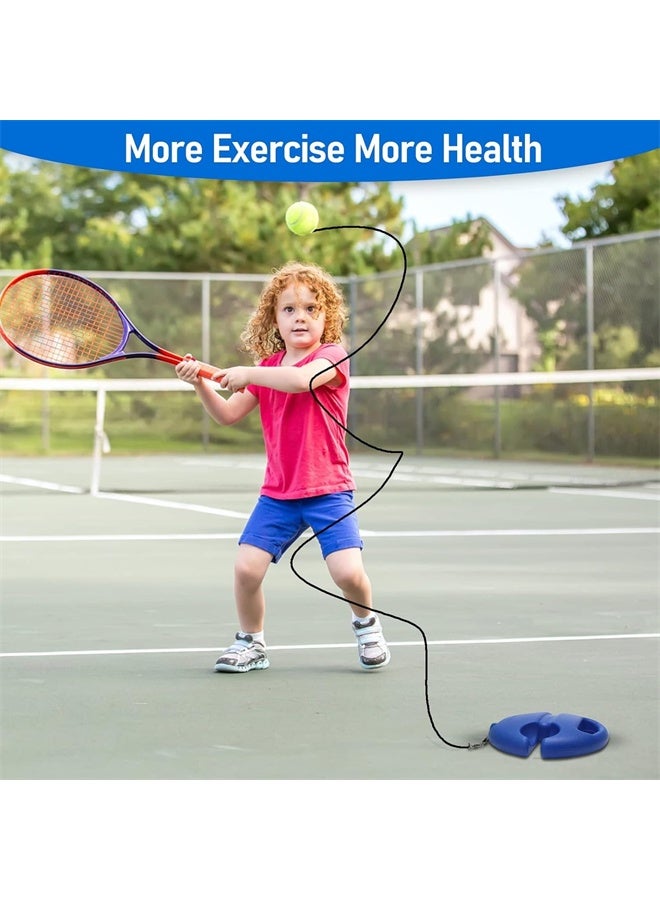 HOMESTAR 3 Pcs Tennis Rebound Ball with String, Solo Training Kit, Portable Practice Rebounder Equipment with Long Elastic Rope, for Adults, Kids, Beginners - Image 4