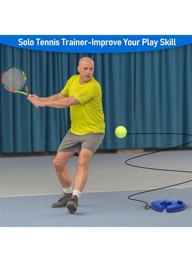 HOMESTAR 3 Pcs Tennis Rebound Ball with String, Solo Training Kit, Portable Practice Rebounder Equipment with Long Elastic Rope, for Adults, Kids, Beginners - Image 3