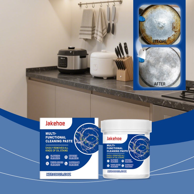 Jakehoe Multi-Purpose Cleaning Paste For Outdoor And Household Use, Daily Cleaning And Descaling, Gentle And Skin-Friendly Cleaning Paste - Image 2