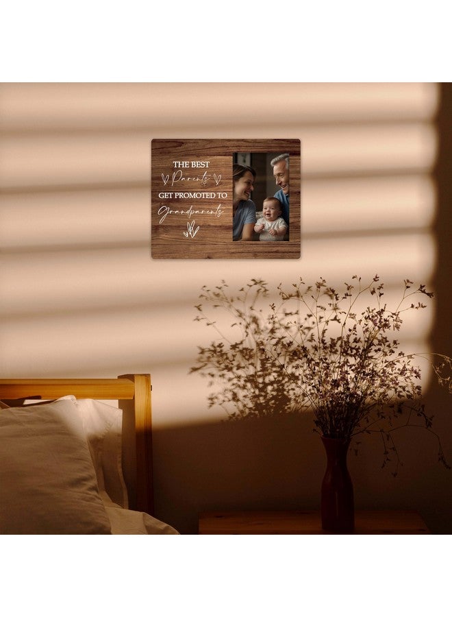 SSQBZU First Time Grandparents Gifts, The Best Parents Get Promoted to Grandparents, Grandchild Photo Frame, 4x6 Picture Frame, Wall Mount & Table Top, grandparents picture frame with baby. (033 - Image 2