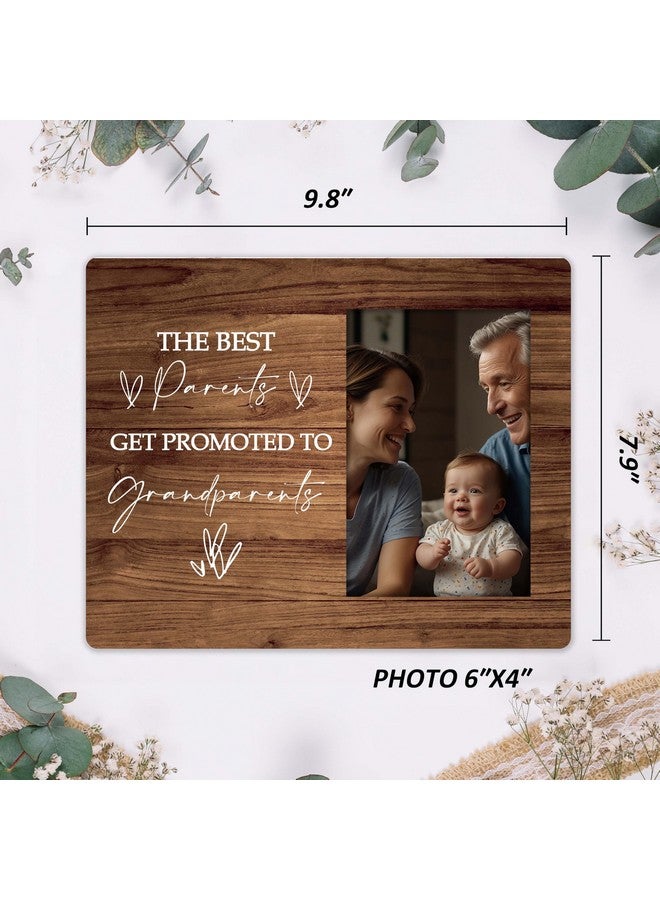 SSQBZU First Time Grandparents Gifts, The Best Parents Get Promoted to Grandparents, Grandchild Photo Frame, 4x6 Picture Frame, Wall Mount & Table Top, grandparents picture frame with baby. (033 - Image 4