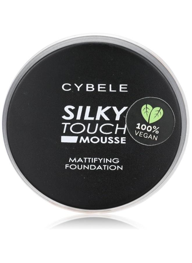 CYBELE - Silky Touch Mousse Mattifying Foundation 02 True Beige. - Image 1