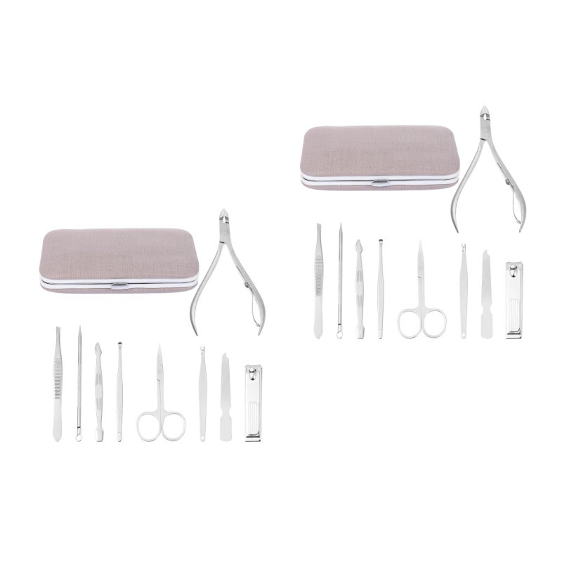 18 PCS Manicure Set Professional Fingernail Cutter Sturdy Nail Cutter - Image 1