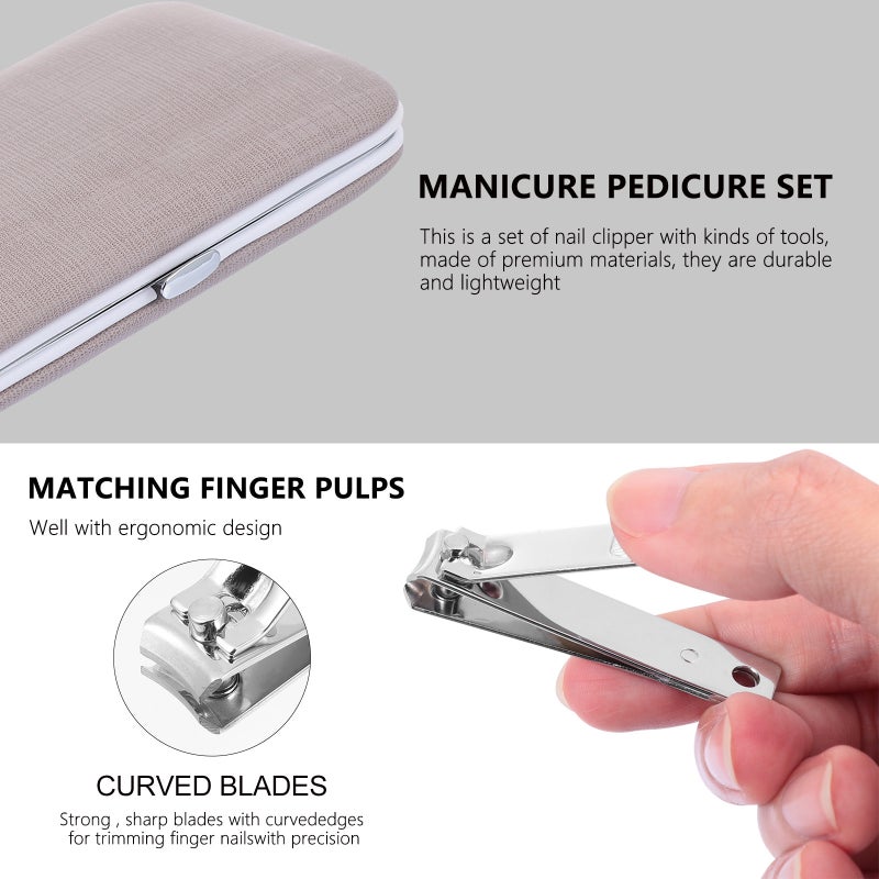 18 PCS Manicure Set Professional Fingernail Cutter Sturdy Nail Cutter - Image 4