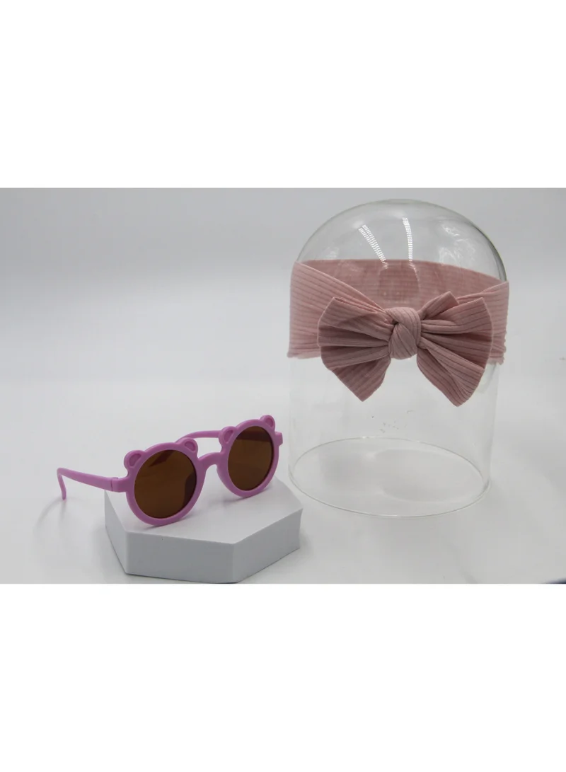 D'Daniela Leila Glasses and Headband Set For Babies and Girls- Pink