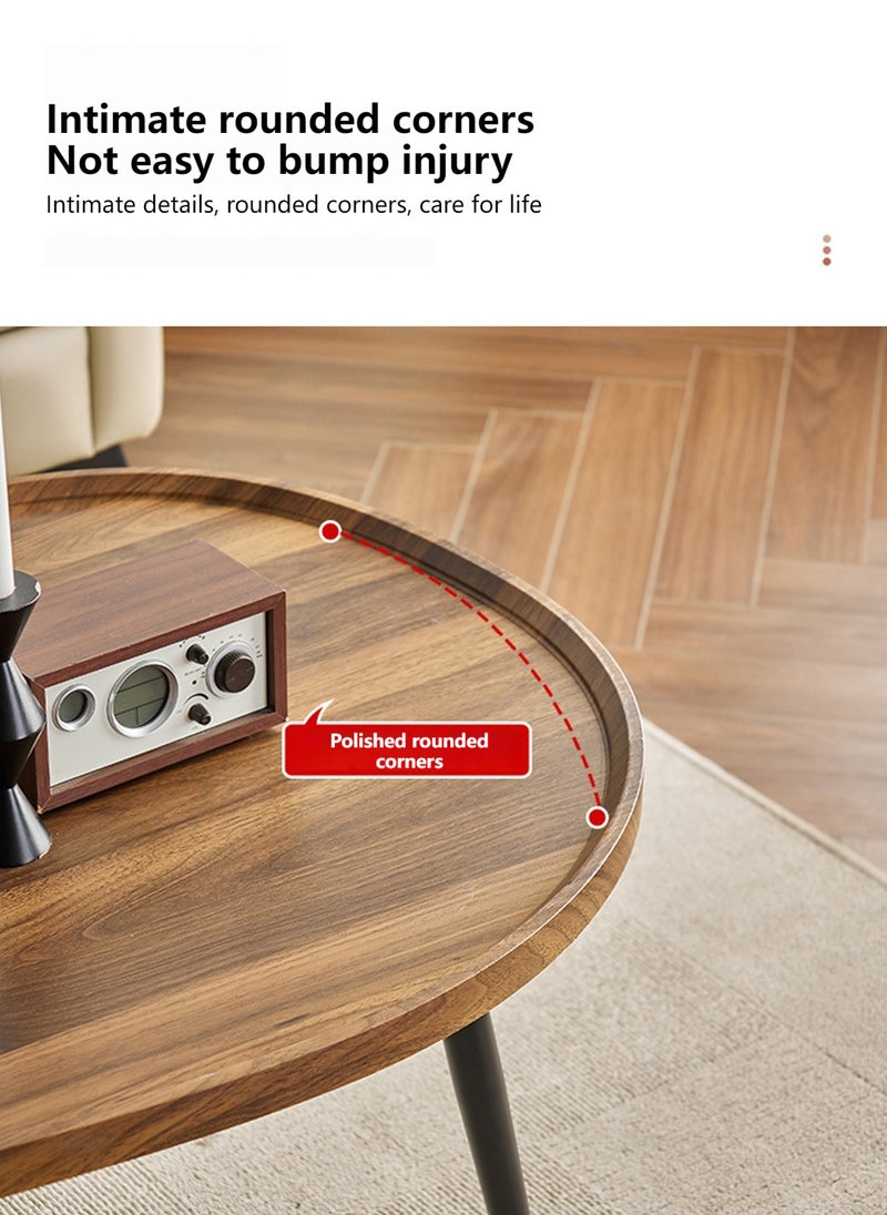 Sharpdo Coffee Table Small Coffee Table Simple Industrial Modern Center TableSofa Table Tea Tablefor Office Desk Balcony for Reception Rooms Console Tables for Living Room(Black 140x70x48cm) - Image 4