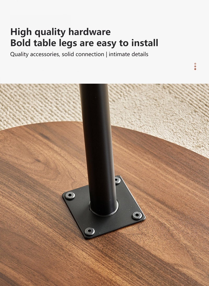 Sharpdo Coffee Table Small Coffee Table Simple Industrial Modern Center TableSofa Table Tea Tablefor Office Desk Balcony for Reception Rooms Console Tables for Living Room(Black 140x70x48cm) - Image 5