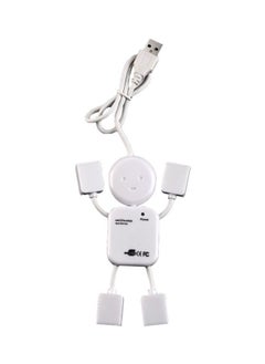 نيبمينينت موزع USB بتصميم شبيه بالإنسان بعدد 4 منافذ أبيض  - Image 1