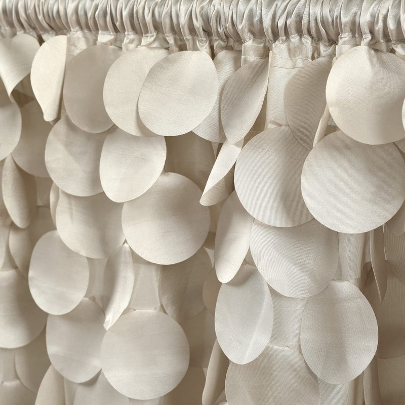 Lush Decor Gigi Window Curtain Valance  14"" Long x 70"" Wide  Wheat - Image 2