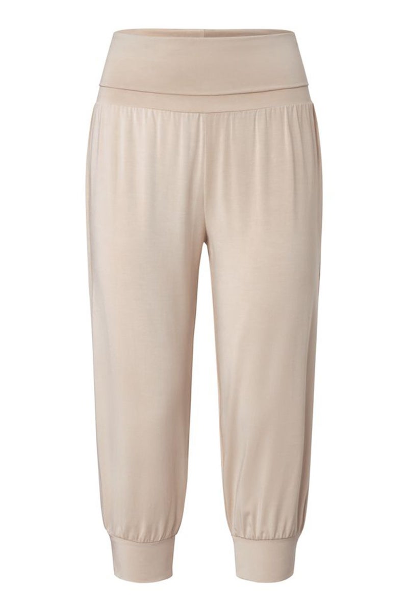 Tchibo Women Sportswear Fit Yoga Trouser, Beige - Image 2