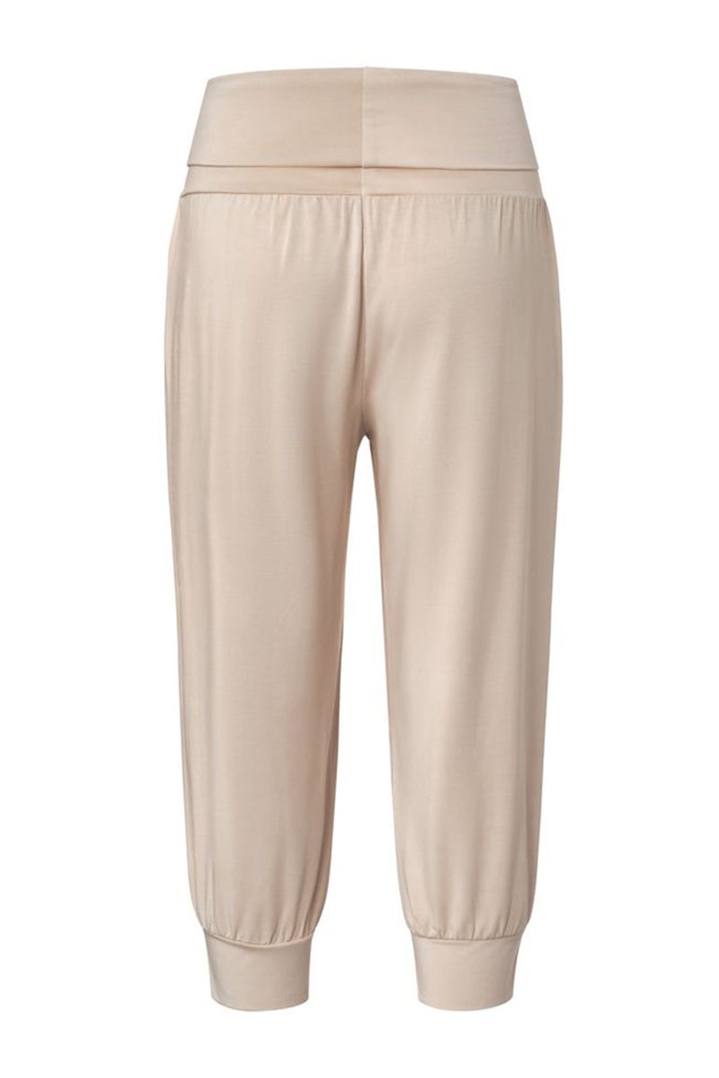 Tchibo Women Sportswear Fit Yoga Trouser, Beige - Image 3