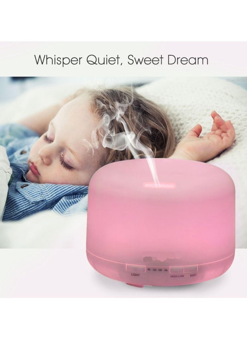 Generic - 500ml Aroma Diffuser Aromatherapy Machine Ultrasonic Humidifier 7 Colors LED Light Night Lamp Air Purifier - Image 1