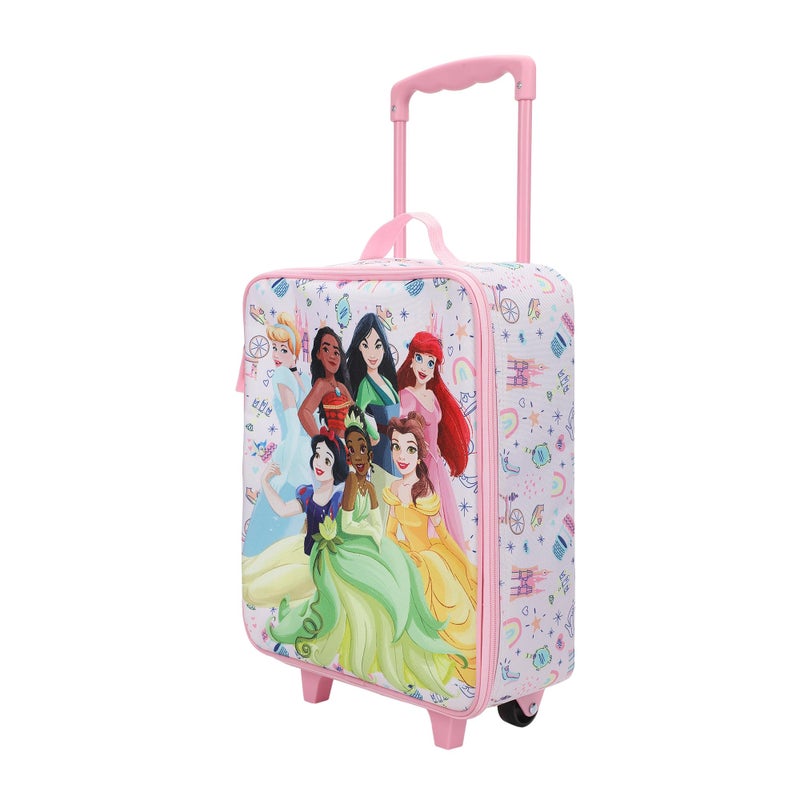 Bioworld Disney Princess Group Shot & Icons 14" Youth Pink Pilot Case - Image 1