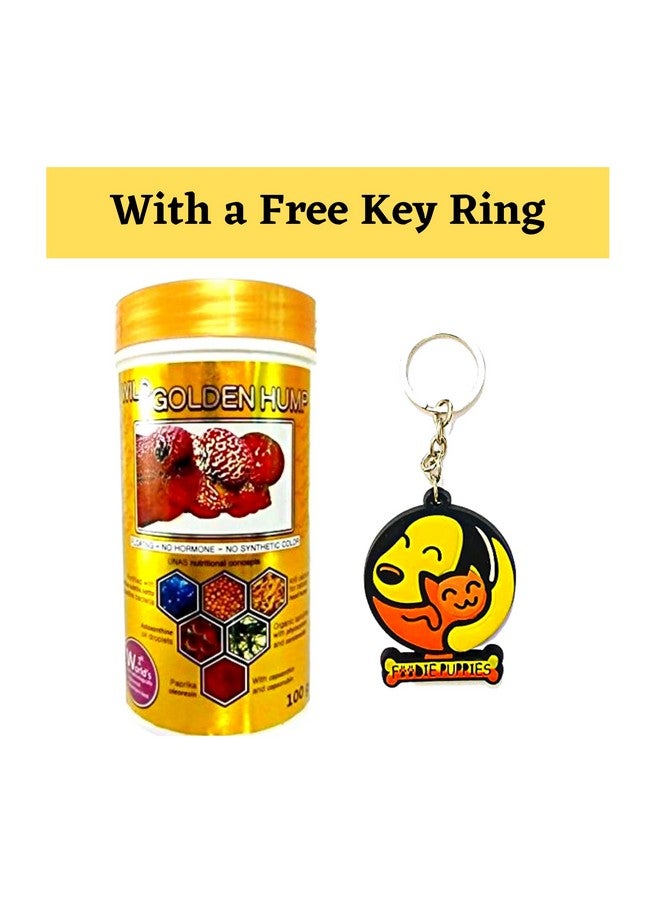 Generic Wild Golden Hump Fish Food, 100 G With Free Key Ring  - Image 2