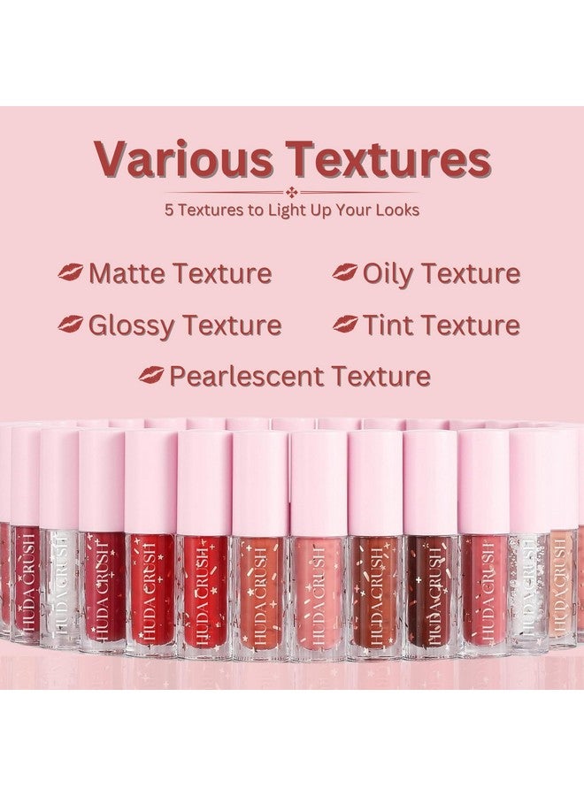 HUDACRUSH 12Pcs Lipstick Combo Set, Christmas Gifts For Women, Long Lasting Lipstick Waterproof Matte Liquid Lipsticks, Red, Brown Nude Lipstick Shade, Ideal Lipstick For Dusky Skin Tone & Indian Tone - Image 4