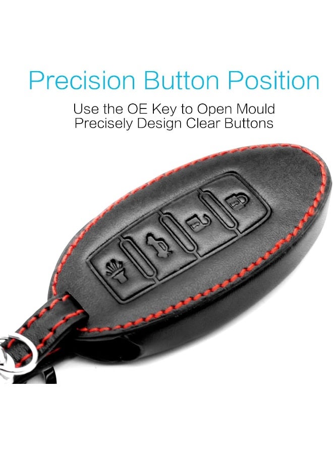 MECHCOS Leather Keyless Entry Remote Control Smart Key Case Cover - Image 2