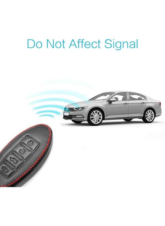 MECHCOS Leather Keyless Entry Remote Control Smart Key Case Cover - Image 3