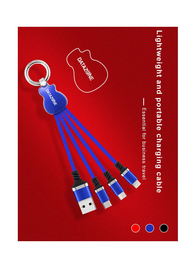 NIBEMINENT 4 In 1 Data Sync And Charging Cable Blue - Image 5