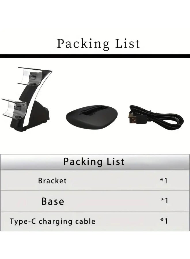 iplay Ps5 Charging Station,Fast Ps5 Controller Charger For Playstation 5 Dualsense Controller, Upgrade Ps5 Charging Dock , Ps5 Charger For Dual Ps5 Controller With Blue LED Indicator, Usb - Image 5