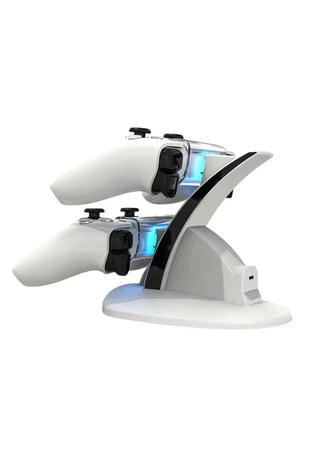 iplay Ps5 Charging Station,Fast Ps5 Controller Charger For Playstation 5 Dualsense Controller, Upgrade Ps5 Charging Dock , Ps5 Charger For Dual Ps5 Controller With Blue LED Indicator, Usb - Image 1