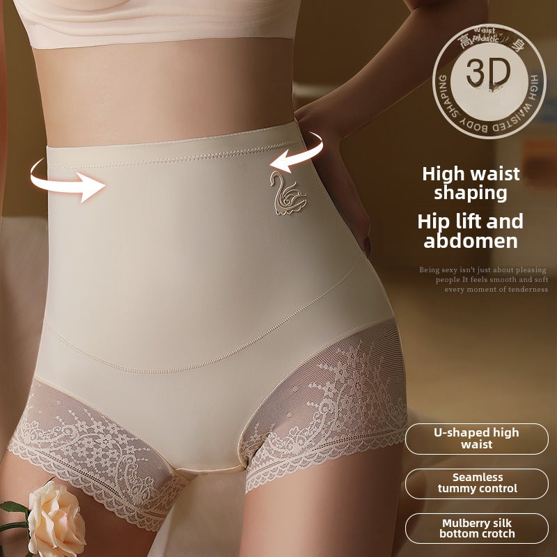 High-Waist Tummy Control Postpartum Shaper Panties Black - Image 4