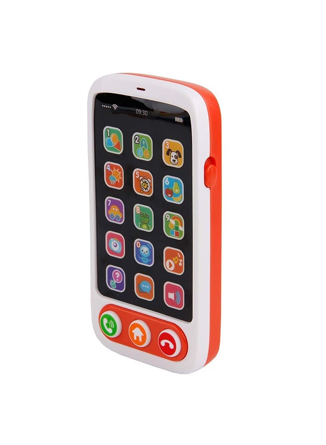 HUANGER First Learning Kids Mobile Smartphone With Multiple Sound Effects Educational Toy 14.4x4.9x22.6cm - Image 2