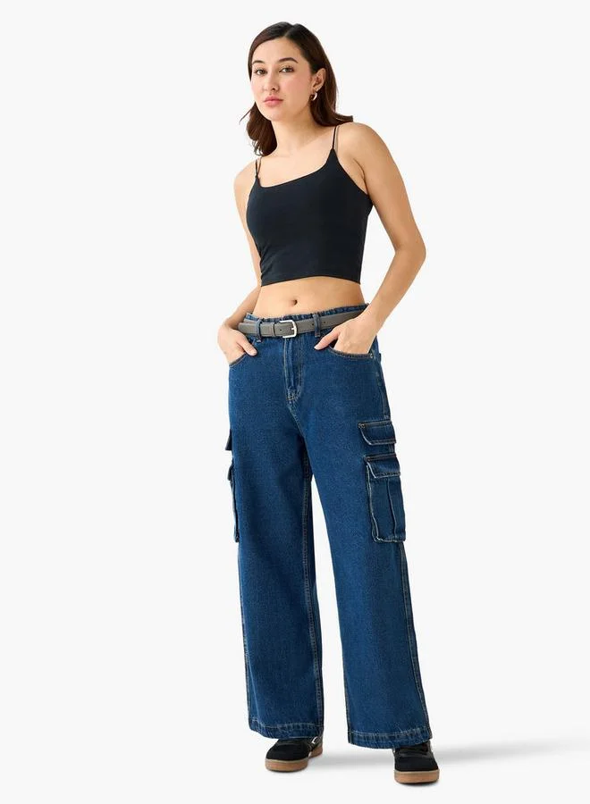Splash FAV Cargo Pocket Jeans Cotton