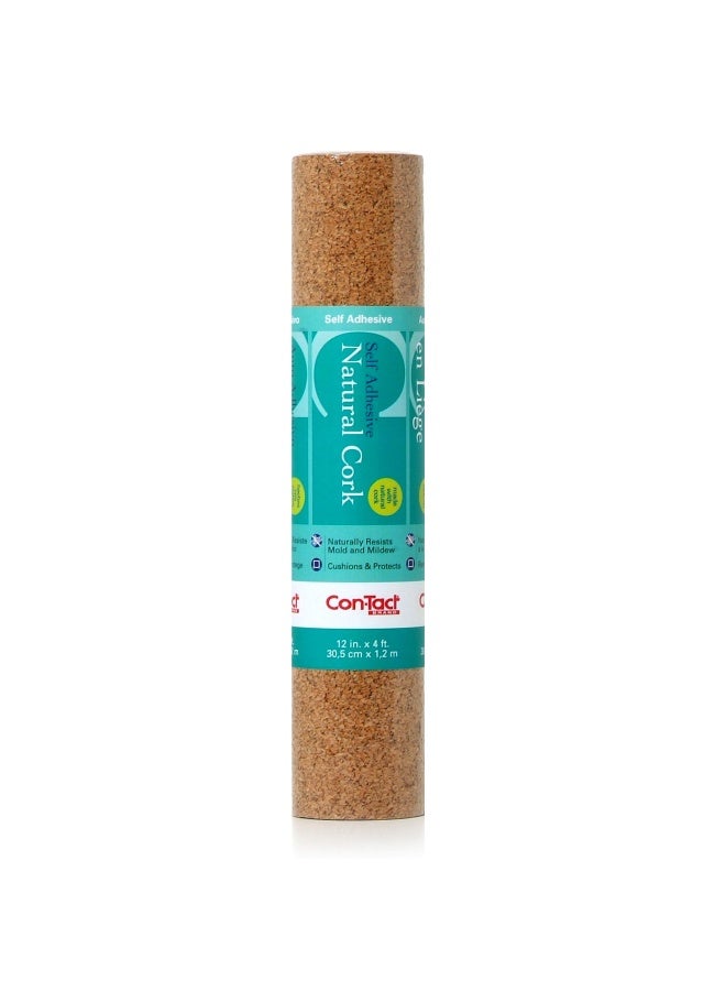 Con-Tact Brand Cork Roll  Self-Adhesive  12  X 4 - Image 1