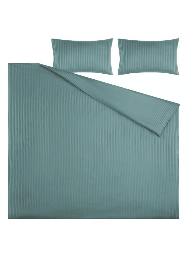 Duvet Cover And 2 Pillowcases Greenish-Blue 240x220/50x80 cm - Image 4