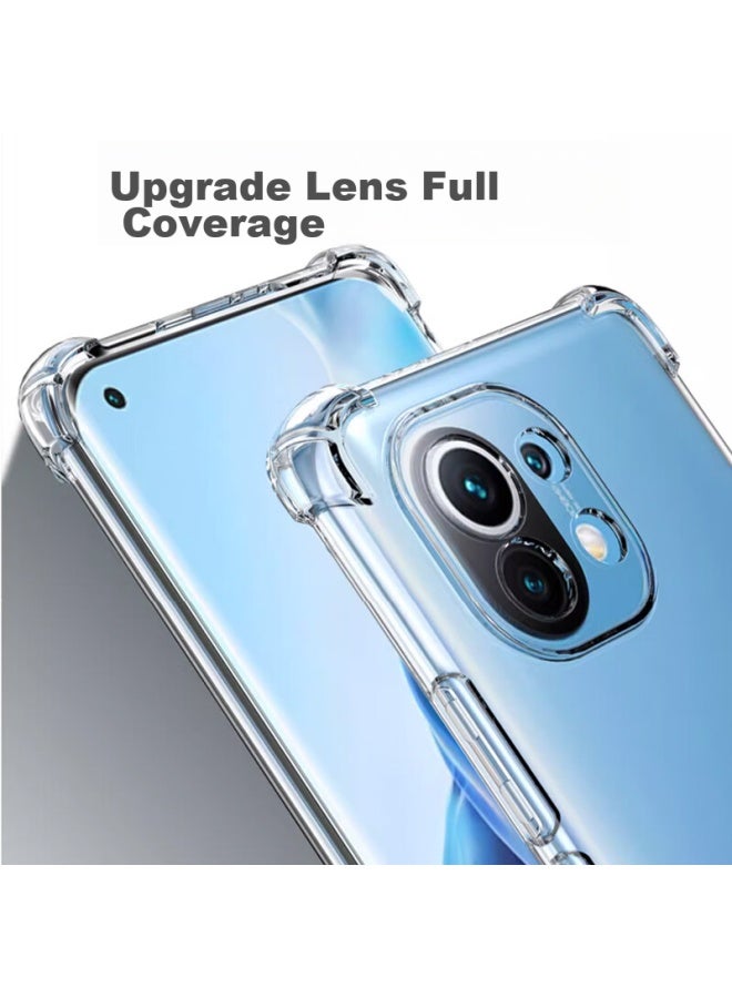 Maikuqi، مناسب لـ Xiaomi 11 Youth Edition، غطاء هاتف مضاد للصدمات بأربع زوايا، حماية كاملة، وسادة هوائية، غلاف ناعم شفاف TPU - أبيض شفاف - Image 5