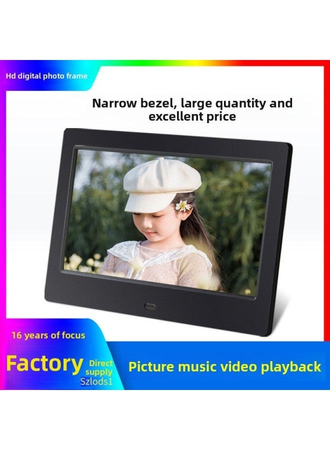 Sales 7 Inch Ultra Narrow Border Fashion Digital Photo Frame Electronic Photo Album Video Advertising Machine Business Gifts-Color:7inch White Tn Screen - Image 3