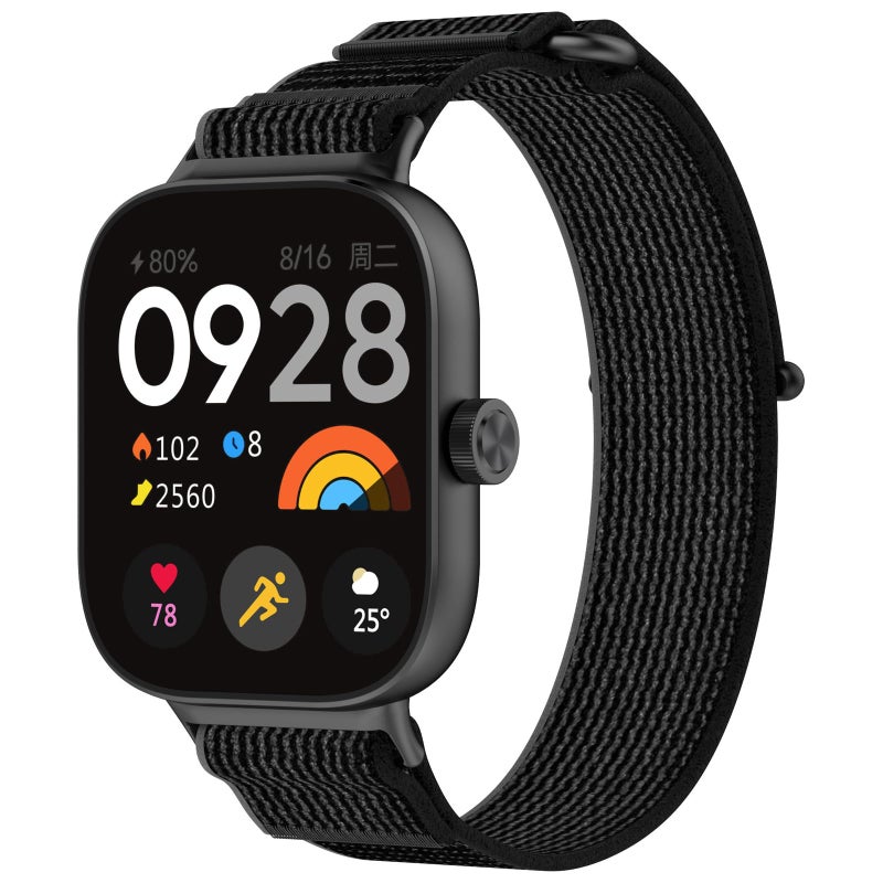 Disscool Replacement Strap Compatible with Redmi Watch 4 / Xiaomi Band 8 Pro – Quick Release Silicone Band (Black) - Image 2