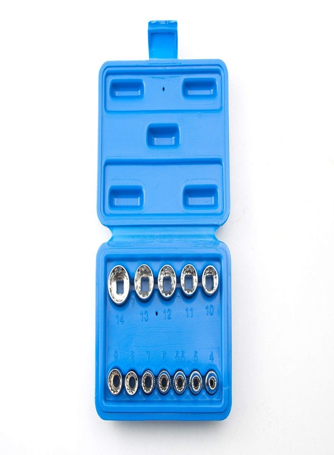 VCT 12 Pc 1/4" Drive Universal Spline Socket Set Metric Socket Tool Set Socket Set Spline Tool - Image 1