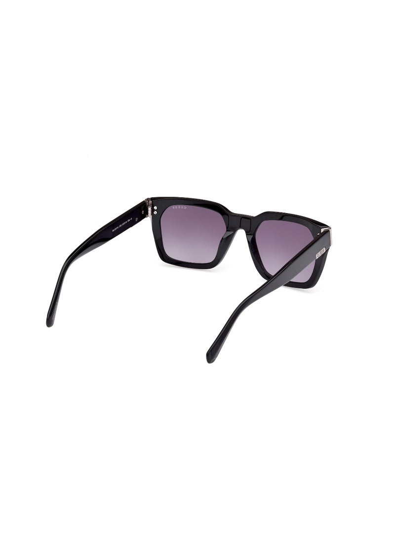 GUESS FULL RIM MALE SQUARE BLACK ACETATE SUNGLASSES - Image 5