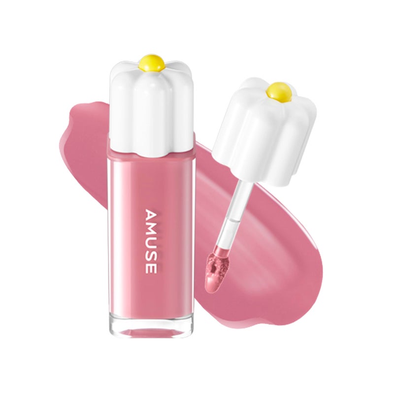 Amuse SEOUL Daisy Flower Dew Tint 09 MAUVE GRAPE Glossy Moisturizing Lip Stain Watery Glow Lip Tint Long Lasting Color Dewy Finish Vegan Korean Beauty Makeup - Image 2