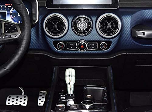 Abfer Automatic Shifter Knob Button Car Stick Shift Lever Head Replacement Aluminum Alloy Gear Shifting Fit for Most Transmission Vehicle, Silver - Image 3