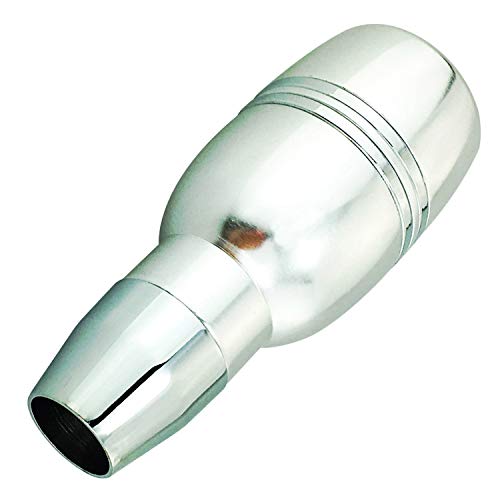 Abfer Automatic Shifter Knob Button Car Stick Shift Lever Head Replacement Aluminum Alloy Gear Shifting Fit for Most Transmission Vehicle, Silver - Image 5