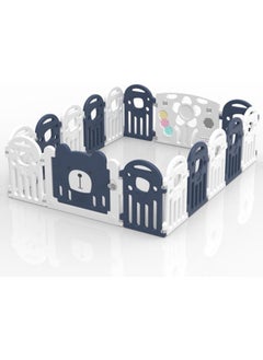 MAAS Portable Play Yard Folding Portable Compact Sturdy Durable Plastic Kids Safe Activity Center Safe Play Yard With Lock Gate 12pcs  - Image 2