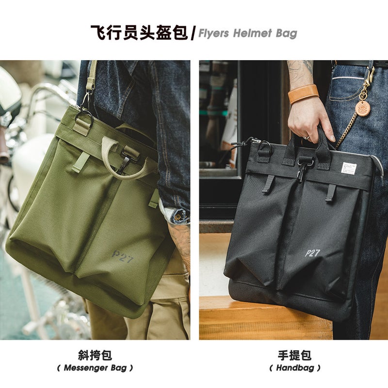 Madeng Retro Canvas Sling Bag for Men Laptop Shoulder Bag - Image 3