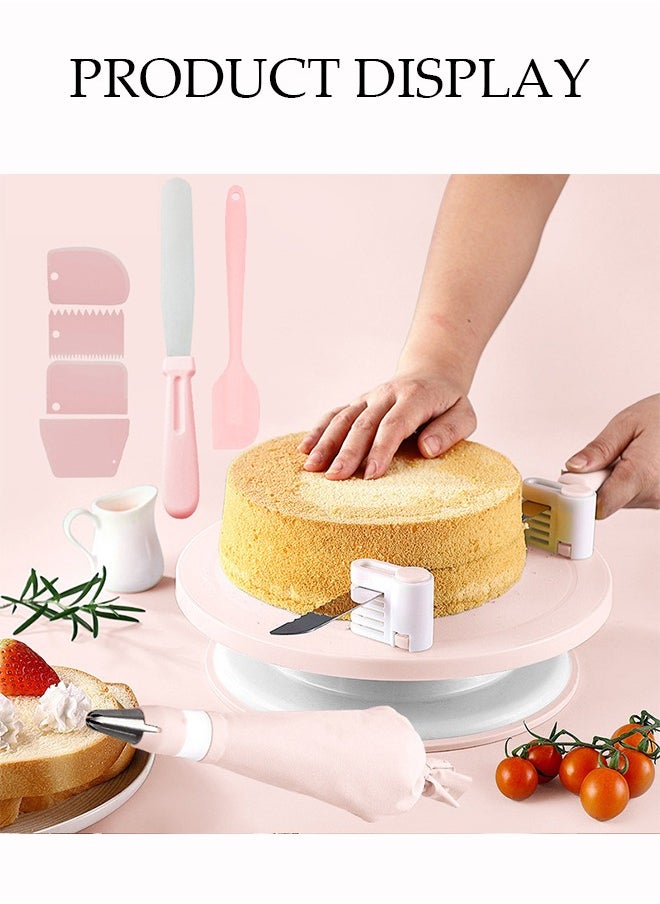 DUNISO 134 Pcs Cake Decoration Kit, Anti Slip Cake Turntable Set, Multifunctional Baking Tool, Sturdy And Durable And Heat-Resistant, Easy To Clean,Suitable For Cakes, Cookies, Pastries  - Image 2